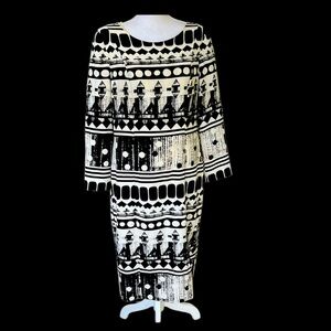 Lily and Taylor New York Paris ladies, long sleeve crewneck dress size 10 lined
